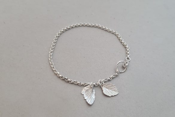 Bijoux-Marielle-Girardin_bracelet argent et feuilles