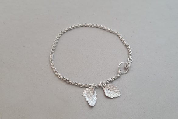Bijoux-Marielle-Girardin_bracelet argent et feuilles