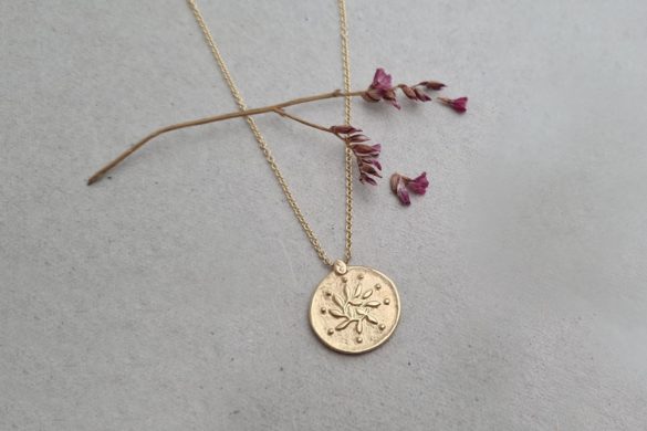 Bijoux-Marielle-Girardin_pendentif soleil, collier or jaune